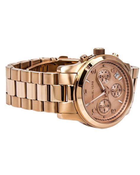 zwarte michael kors mk5128|Women's Michael Kors Rose Gold Chronograph .